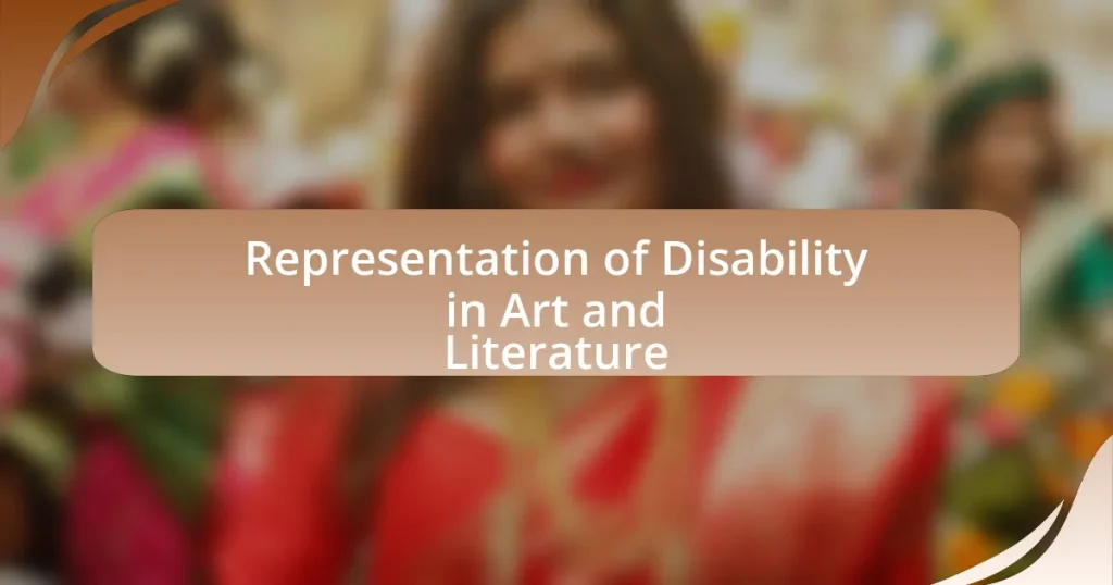 Representation of Disability in Art and Literature