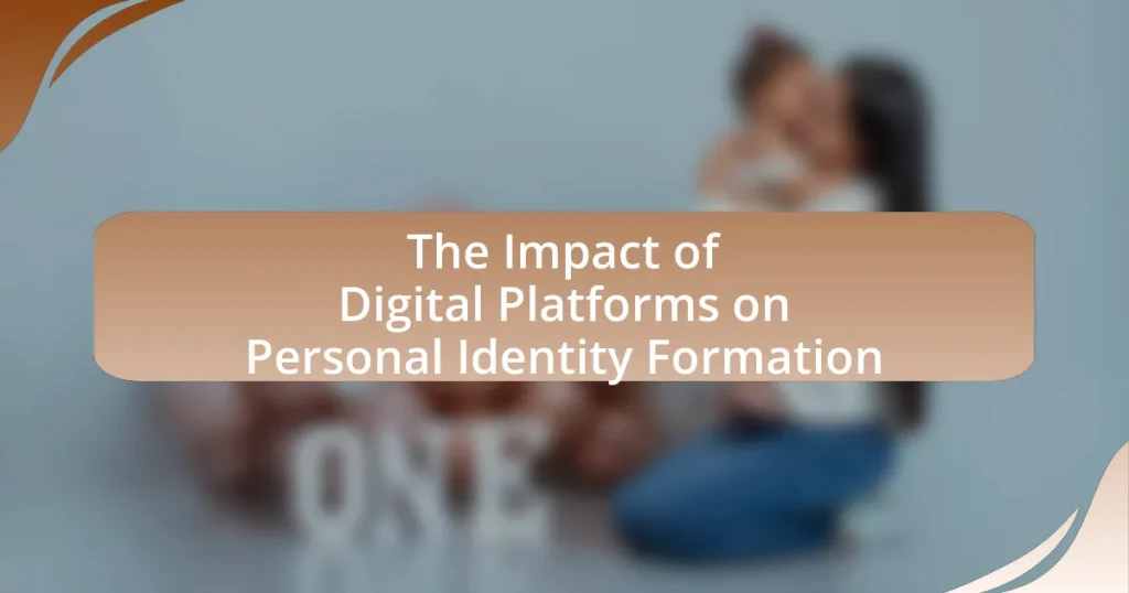 The Impact of Digital Platforms on Personal Identity Formation