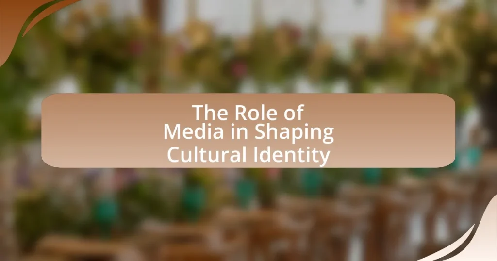 The Role of Media in Shaping Cultural Identity