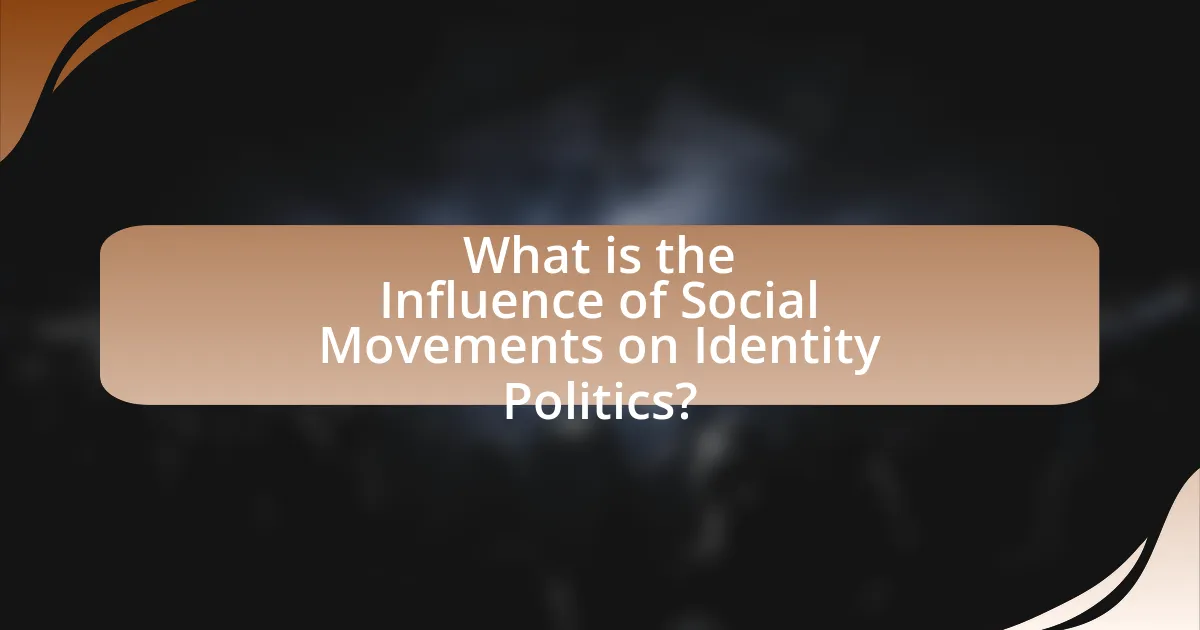 What is the Influence of Social Movements on Identity Politics?