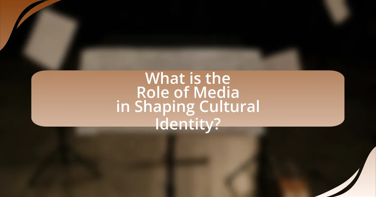 What is the Role of Media in Shaping Cultural Identity?